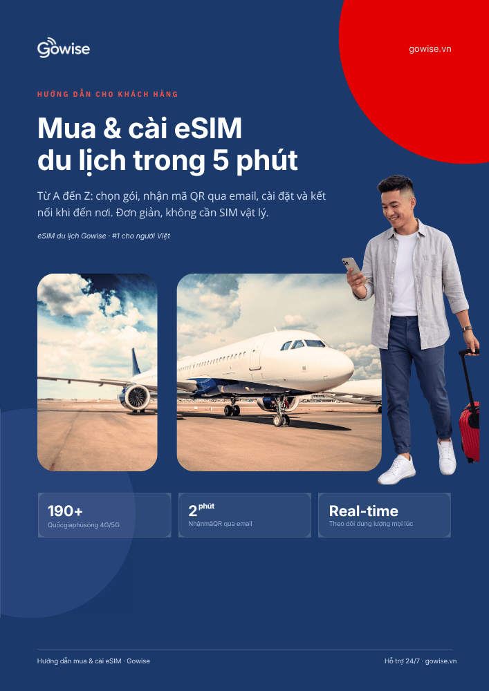 Hướng dẫn - Mua & Cài eSIM